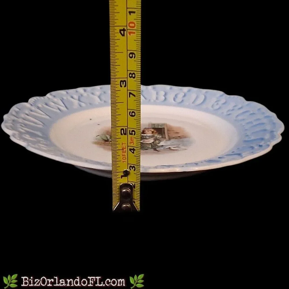 VINTAGE: Children's Porcelain ABC Alphabet Feeding Plate / Dish
